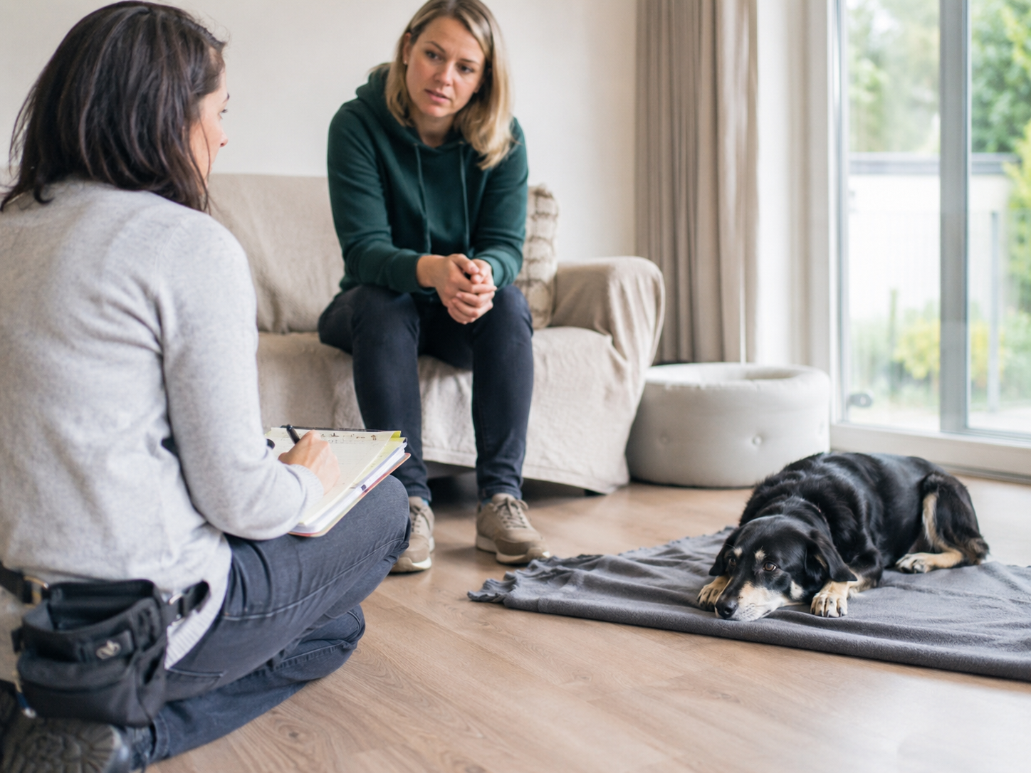 Analyse comportementale chien à domicile avant rééducation comportementale